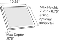 RAM Mounts X-Grip univerzális 12"-os tablettartó, RAM-HOL-UN11U 7