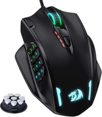 Redragon M908 IMPACT Lézeres Gamer Egér - 12400 DPI, 18 Programozható Gomb, RGB LED Világítás, USB Vezetékes, PC/Mac Kompatibilis 2