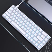 Dierya T68se Mechanikus Gamer Billentyűzet, 68 Gombos Kompakt Kialakítás, Lineáris Piros Kapcsolók, 19 Háttérvilágítási Mód, USB-C, Windows  7