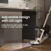 iDOO vezeték nélküli elektromos felmosó, LED-es, 350ml-es tartállyal és dupla forgófejjel 4
