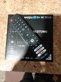 Telecomandă de schimb pentru waipu.tv 4K Stick (gen. 1) - pentru dispozitiv de streaming HDMI, cu butoane rapide pentru Netflix și YouTube, negru 2