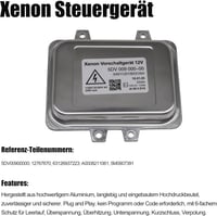 HISports Xenon Vezérlőegység 5DV00900000 - 35W Ballaszt Escalade E60 E61 525i Modellekhez - Fehér Fényű Xenon Lámpa Előtét 3