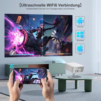 Salange P92MAX Hivatalos Netflix Projektor - Natív 1080P, 4K Támogatás, WiFi, Bluetooth 5.2, Elektronikus Fókusz 12