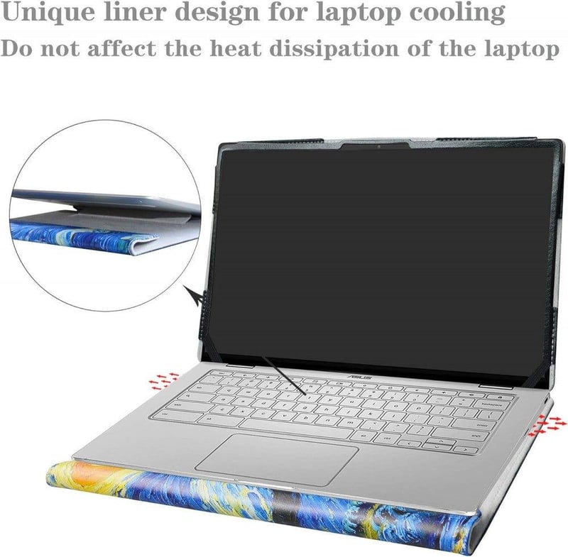 ASUS és HP laptopokhoz való Alapmk védőtok, csillagos éjszaka mintával