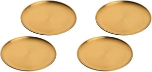 Set od 4 plitka tanjura od nehrđajućeg čelika s titanskim premazom, 30 cm