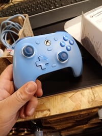 Controller cu fir GameSir G7 SE pentru Xbox Series X|S, Xbox One și PC, joystick-uri cu efect Hall, audio 3,5 mm, albastru 3