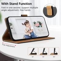 Samsung Galaxy S21 FE Fekete Flip Tok Prémium Műbőrből 7