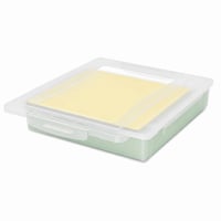Priehľadný plastový úložný box s vekom Lifewit, kontajner na papier a dokumenty formátu A4, na ručné práce, spoločenské hry, do kancelárie — súprava 1 ks 1