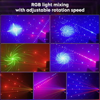 propulsion Life DMX RGB Diszkó Fényjáték - 9 Lencsés LED Parti Lámpa Hangvezérléssel, Távirányítóval - Esküvőre, Születésnapra, Klubokba, Re 3