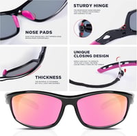 RIVBOS polarizált UV400 sport napszemüveg kerékpározáshoz, futáshoz - unisex 3