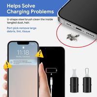Maxsure 12-in-1 iPhone Tisztítókészlet - Multifunkciós Eszköz Lightning Port, Hangszóró és Fülhallgató Tisztításához - Mobiltelefon Ápol 5