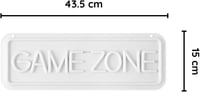 NELUX Game Zone Neon LED Világító Dekoráció - USB Csatlakozós Fali Lámpa Fényerőszabályzóval Gamer Szobába, Játékterembe 6