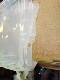 Cetomo set od 3 prozirne kutije za pohranu od 25 litara s poklopcem, spremnici od PP plastike koji se mogu slagati jedan u drugi — slomljen poklopac (stanje: vidi 2. sliku) 4