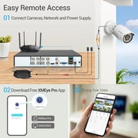 WESTSHINE 8 Csatornás DVR 5MP Lite Biztonsági Rögzítő - 5-in-1 Hibrid Rendszer, H.265+, Mozgásérzékelés, Távoli Hozzáférés, 4K Kimenet 2