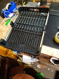Rottogoon Uscător de vase extensibil pentru blatul de bucătărie, negru — lipsesc suportul pentru tacâmuri și suportul pentru pahare (stare: vezi a 2-a fotografie) 2