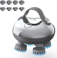 arboleaf Elektromos Fejmasszírozó IPX7 Vízálló 8 Cserélhető Masszázsfejjel és 3 Üzemmóddal - Fejbőr Masszírozó Relaxációhoz és Mélytisztítás 7
