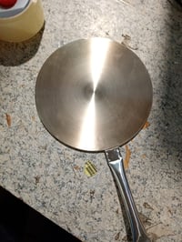 Indukčná rozptylovacia doska IBILI Prisma z nehrdzavejúcej ocele 19 cm, strieborná, s rukoväťou 2
