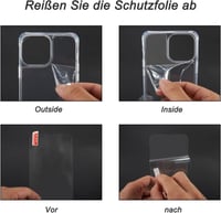 iPhone 11 Pro Védőcsomag: Ütésálló Tok, Üvegfóliák, Piros Nyakpánt 2
