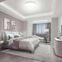 tekstap LED Mennyezeti Lámpa 24W, 4000K Természetes Fehér, IP54 Vízálló, 2400 Lumen, 30cm Kerek, Fürdőszobába, Konyhába, Nappaliba, Hálószob 8