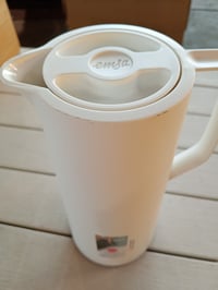 Termoska Emsa Motiva N41704, 1 liter, biela, uzáver Quick-Press, sklenená vložka, 12 — na okraji chýba farba (stav: pozri 2. obrázok) 4