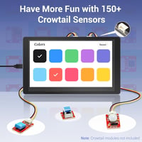 ELECROW 7" ESP32 HMI érintőképernyős monitor, 800x480 RGB TFT LCD, LVGL/Esphome kompatibilis 4