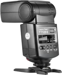 Godox TT520II Univerzális Vaku 5600K + 2.4G Vezeték Nélküli Kioldó, 1/20000s Vakuidő, M/S1/S2 Módok, Canon Nikon Pentax Olympus Kompatibilis 2