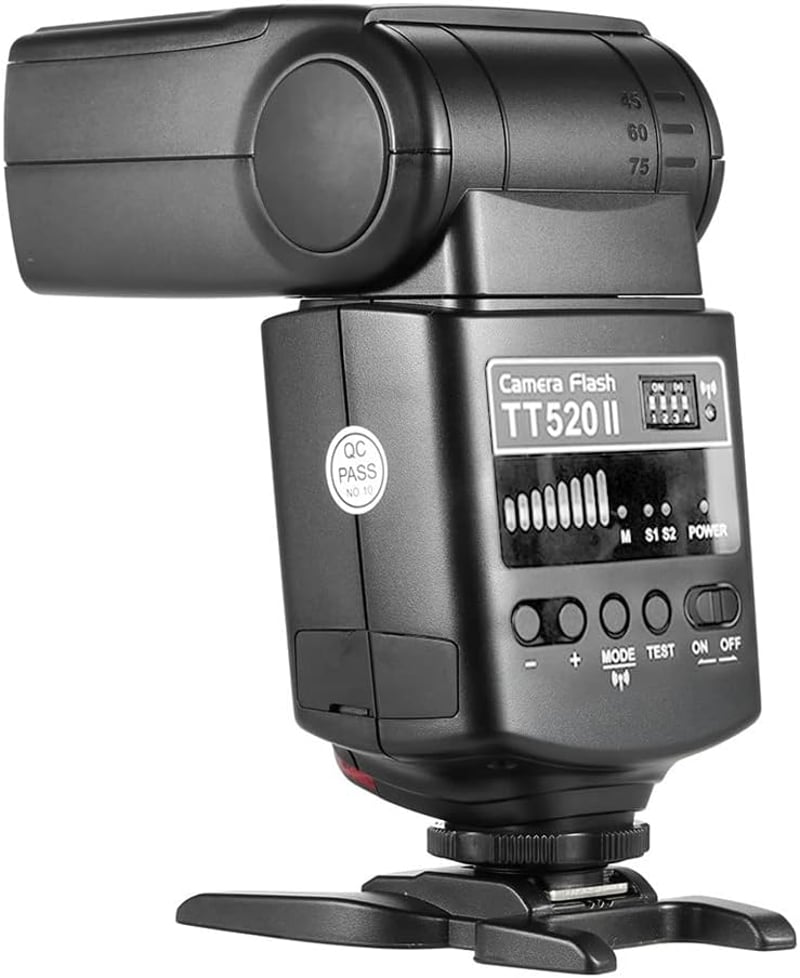 Godox TT520II Univerzális Vaku 5600K + 2.4G Vezeték Nélküli Kioldó, 1/20000s Vakuidő, M/S1/S2 Módok, Canon Nikon Pentax Olympus Kompatibilis