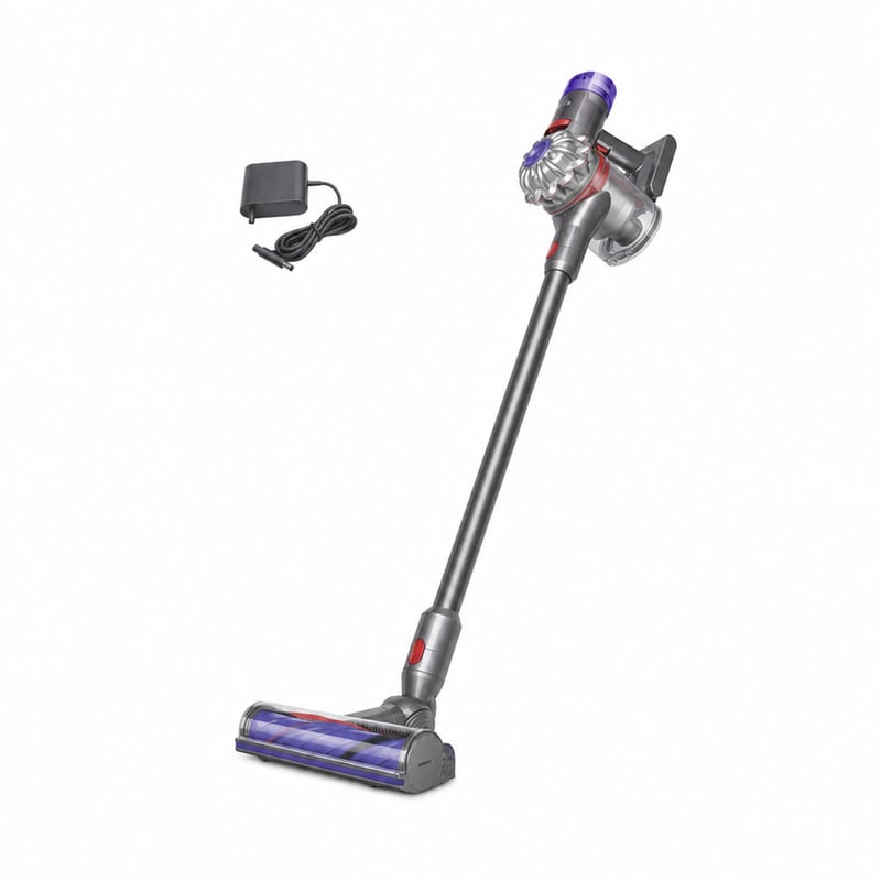 Bežični usisavač Dyson V8 Advanced, 130 AW — neispravan, za dijelove: ne uključuje se, samo treperi LED dioda (stanje: vidi 2. sliku)