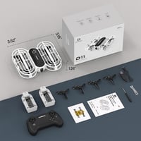 DEERC D11 Mini Drón Gyerekeknek - LED Quadkopter 3D Flip Funkcióval, Magasságtartással, 3 Sebességgel, 24 Perces Repülési Idővel, Fiúknak és 8