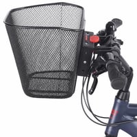 Držiak na riadidlá pre elektrobicykel Fischer – chýba 1 zo 4 skrutiek na rýchloupínacom držiaku a košíku (stav: pozri 2. obrázok) 1