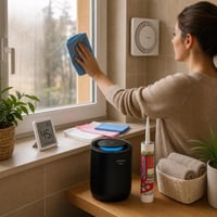 Dom bez vlage: higrometar + odvlaživač + silikon protiv plijesni + ventilator + 4 krpe za prozore 1