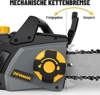 DOVAMAN 2400W elektromos láncfűrész, 40cm Oregon lánccal, automata feszítővel 4