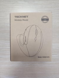 TECKNET Ergonomikus Vezeték Nélküli Egér 2400DPI Vertikális Kialakítással, Újratölthető, 6 Gombos, Fekete - Laptop, PC, MacBook Kompatibilis 14
