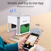 LaserPro K6 3W Mini Lézergravírozó Gép 80x80mm - Bluetooth, 0.05mm Pontosság, Fa, Bőr, Papír 5