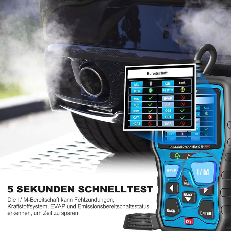 VIDENT iEasy310Pro OBD2 Autódiagnosztikai Készülék - Profi Hibakódolvasó Élő Adatokkal