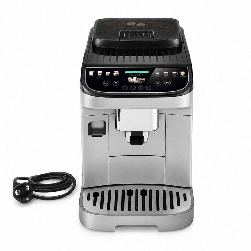 De'Longhi Magnifica Evo Next Perfetto ECAM312.80.SB automata kávéfőző — LatteCrema tejhabosító egység nélkül (állapot: lásd a 2. képet)