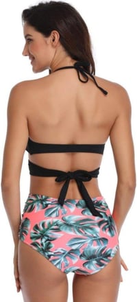 NC Szexi Magas Derekú Halter Tankini Bikini Szett Nőknek 3