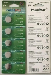 Energizer CR1620 3V Lítium Gombelem Óra és Hallókészülékhez 5db 1
