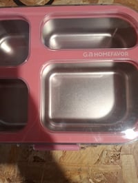HOMEFAVOR Nerezový detský desiatový box 800 ml, 4-priehradkový nepriepustný obedár Bento do školy, vhodný do umývačky riadu 3