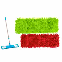 Rezervă mop din microfibră chenille Fyrdm, husă de schimb, multicolor, 40x10 cm, 3 bucăți (fără verde și mov) 1