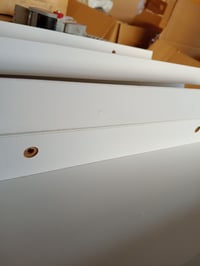 Set 3 Rafturi de Perete Flotante, 60 cm, Alb Mat, Bibliotecă pentru Living și Birou, cu Defecte de Suprafață (Utilizat) (stare: vezi a 2-a imagine) 2