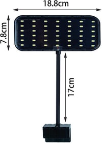 GERUI 92RA LED Akvárium Világítás 360° Fényszórással - Energiatakarékos, Páramentes, Szabályozható Vízálló Lámpa Vízi Növényekhez és Halakho 2