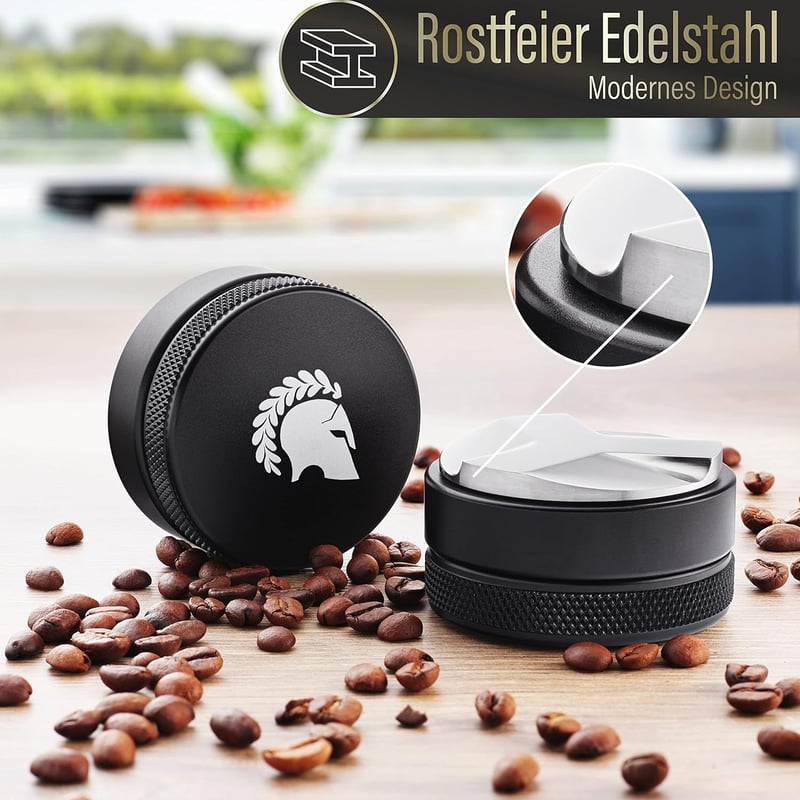 Barista Legends Eszpresszó Kávé Elosztó 58mm - Állítható Magasságú Rozsdamentes Acél Szintező Eszköz Tökéletes Őrlemény Eloszláshoz Kávégépe