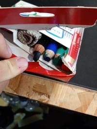 Set creioane marcatoare pentru tablă și flipchart STABILO MARKdry, 4 buc. - negru, albastru, roșu, verde — vârfuri rupte (stare: vezi a 2-a imagine) 2