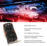 AMD RX 580 8GB GDDR5 Gamer Videokártya, 2 Ventilátoros, 8K Támogatással 3
