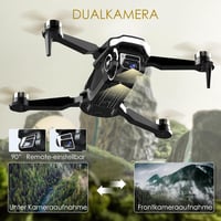 CHUBORY A68 WiFi FPV drón 2K HD kamerával kezdőknek, automatikus lebegés, 3D bukfenc, headless, pályarepülés, 2 akkumulátor 5