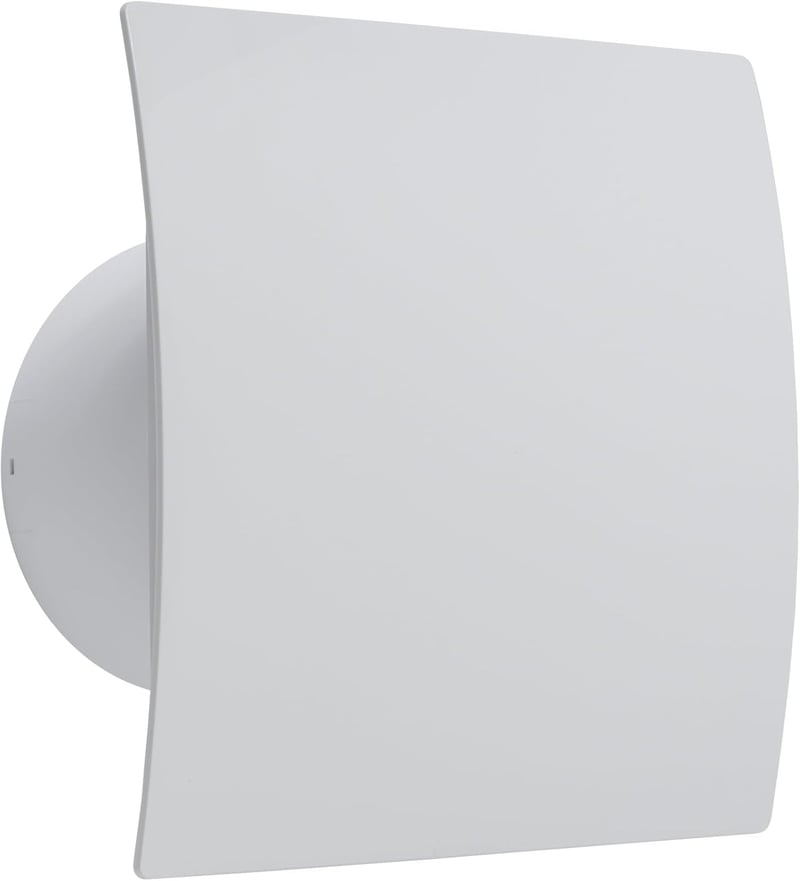 Vent Systems 150 mm Elektromos Fürdőszobai Ventilátor Időzítővel - Alacsony Zajszintű Elszívó Falra, Mennyezetre - Konyhai, Garázs Szellőzte