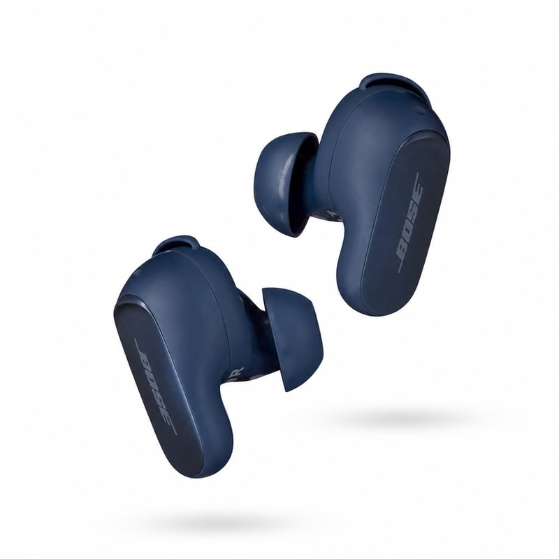 Căști Bluetooth cu anulare a zgomotului Bose QuietComfort Ultra cu sunet spațial, culoare Moonstone — dopuri de urechi murdare (stare: vezi poza 2)