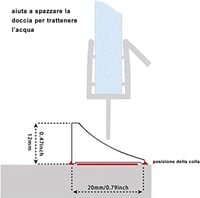 Átlátszó, 300 cm-es öntapadós szilikon zuhanygát, összehajtható fürdőszobai vízgát 2