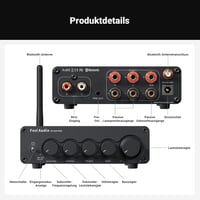 Fosi Audio BT30D Pro Bluetooth 5.0 Hi-Fi erősítő, 165W+350W, hangfalakhoz és mélyládához 7